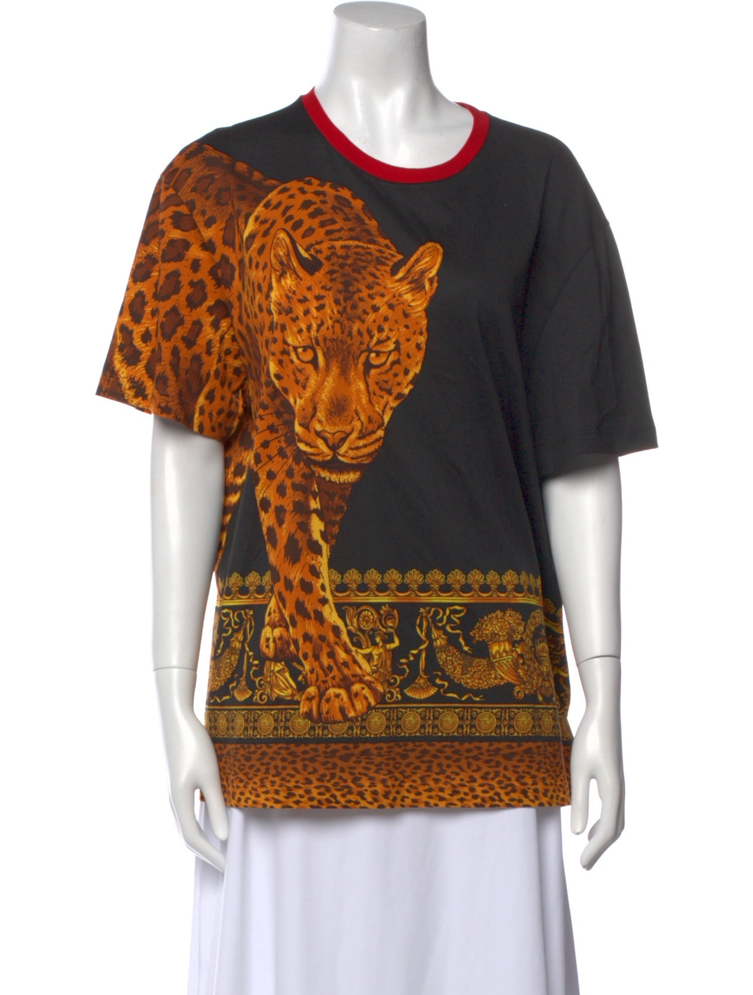 Versace Graphic Print Crew Neck T-Shirt