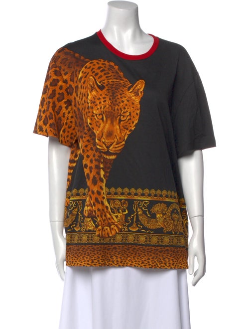 Versace Graphic Print Crew Neck T-Shirt