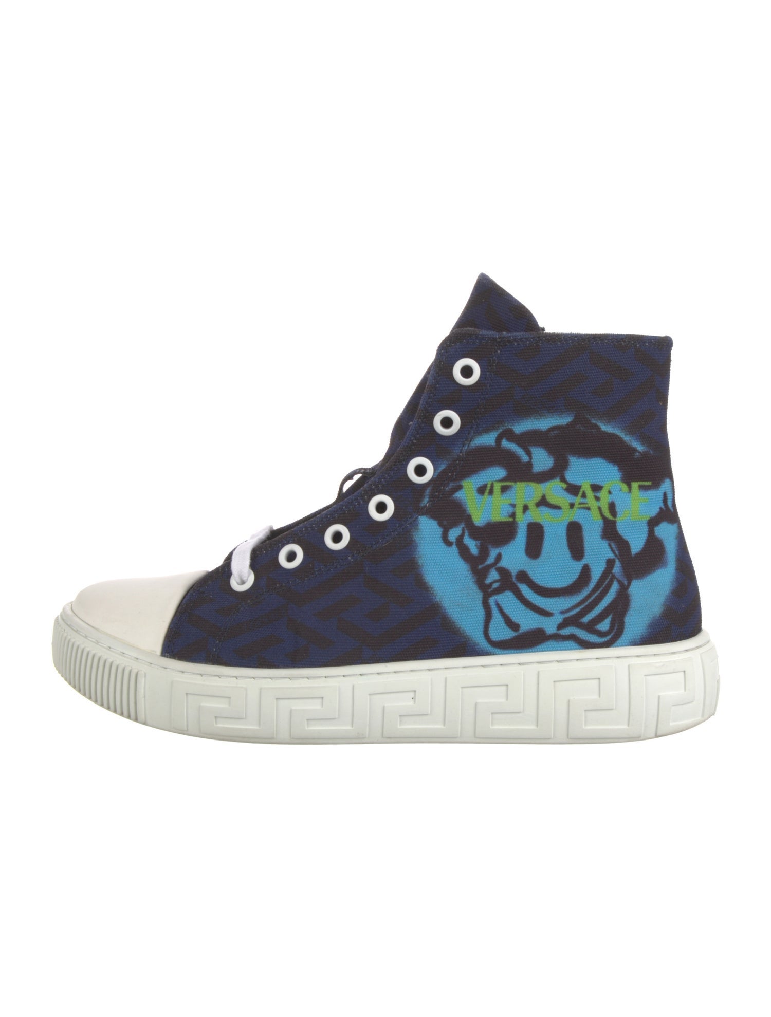 Versace Canvas Graphic Print Sneakers