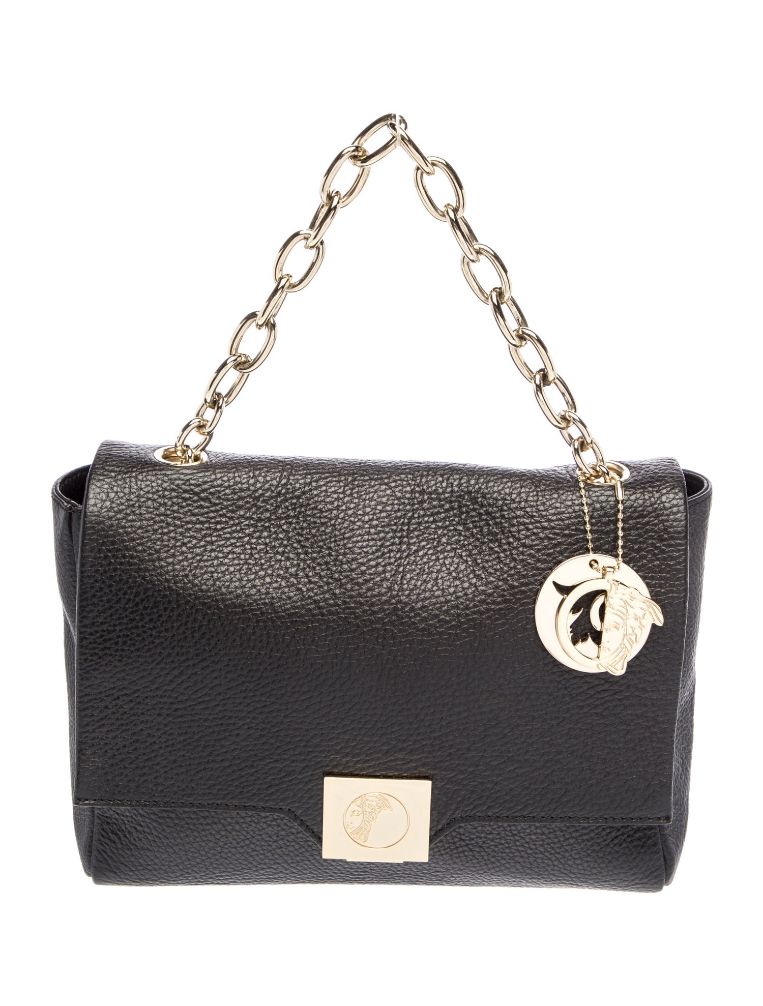 Versace Leather Top Handle Bag