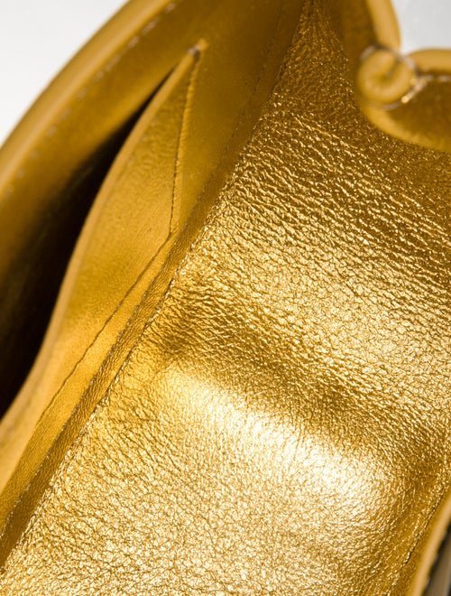 Versace Embossed Leather Top Handle Bag