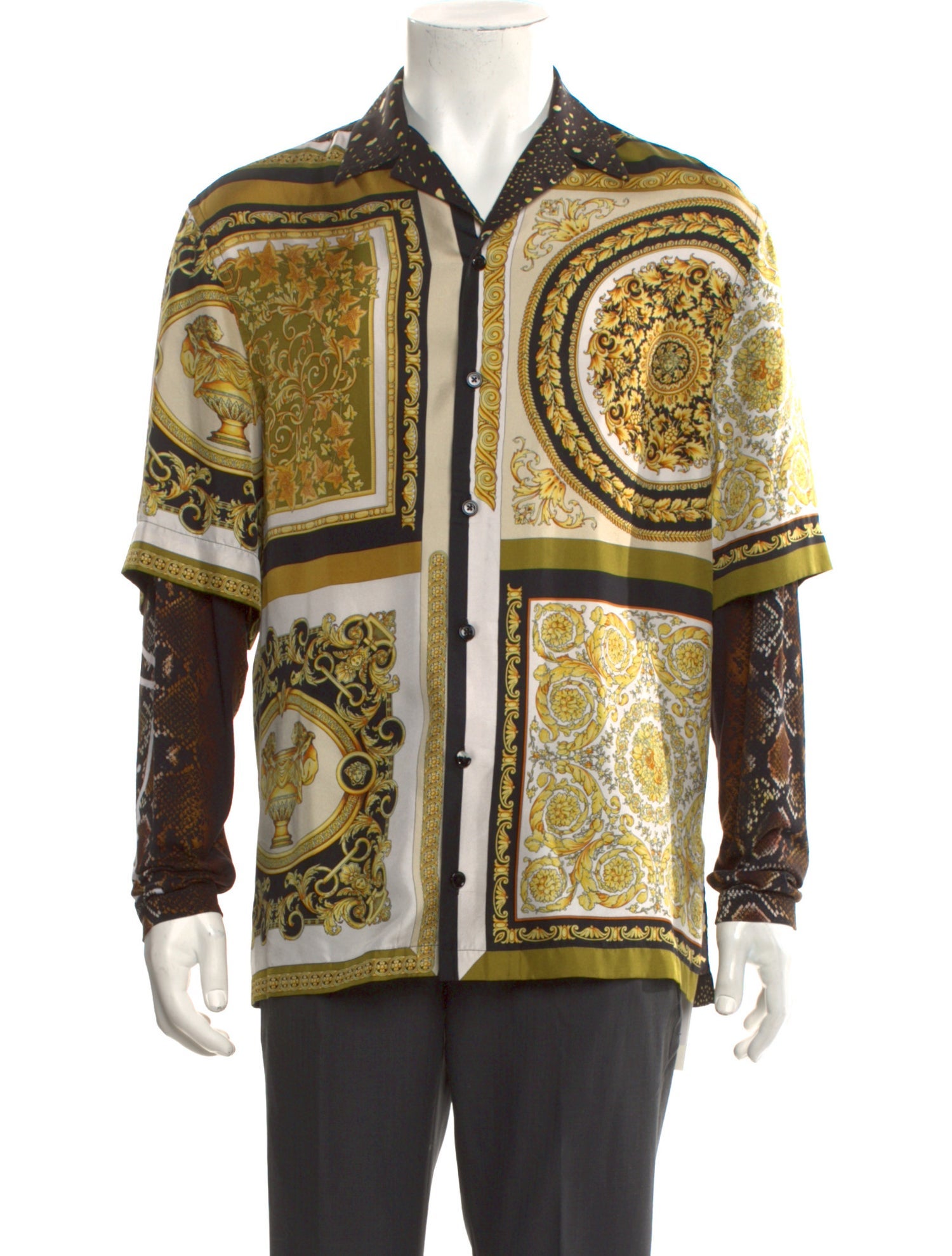 Versace Silk Printed Shirt