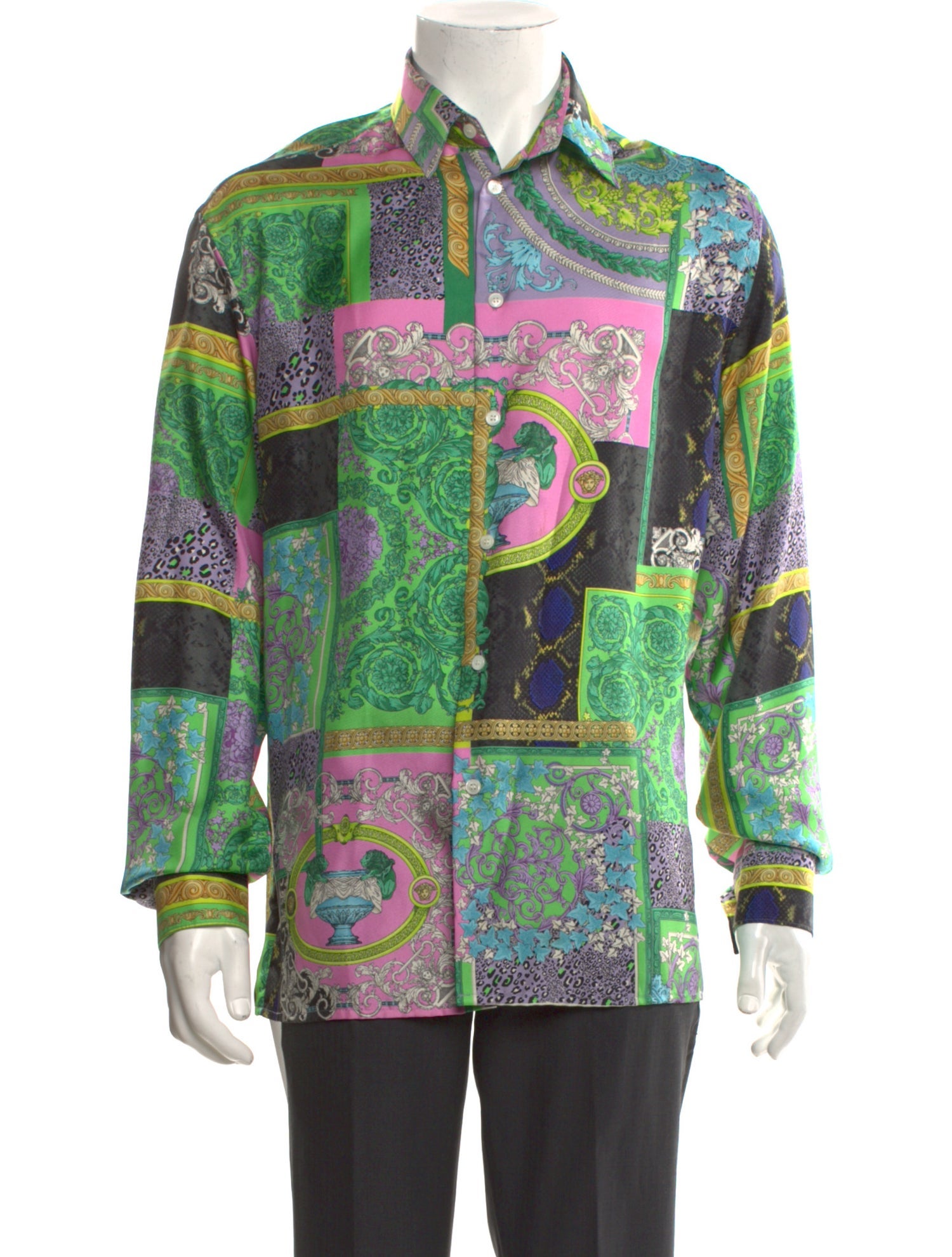 Versace Silk Printed Shirt
