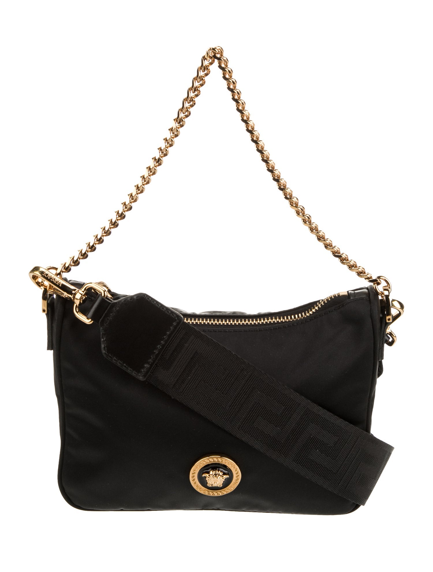 Versace Nylon Shoulder Bag