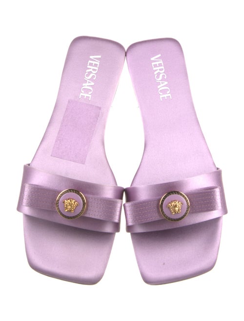 Versace Satin Bow Accents Slides
