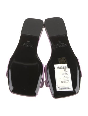 Versace Satin Bow Accents Slides