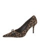 Versace Ponyhair Animal Print Pumps