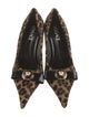 Versace Ponyhair Animal Print Pumps