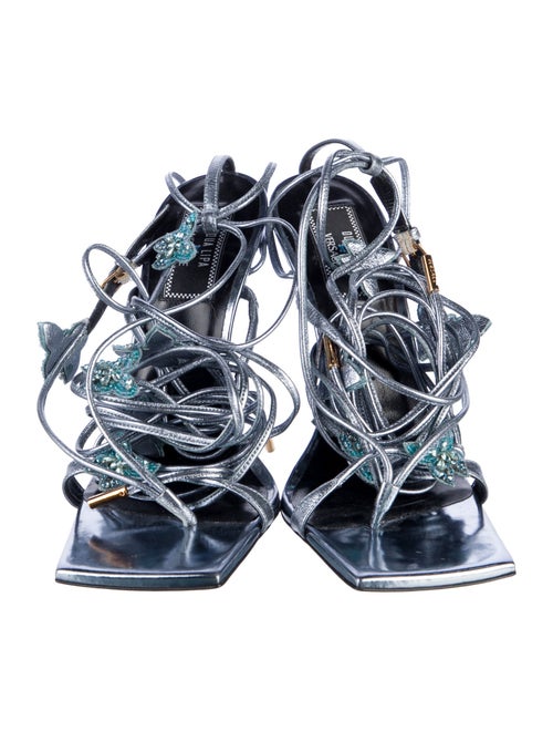 Versace Leather Gladiator Sandals