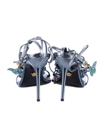 Versace Leather Gladiator Sandals