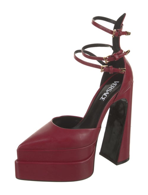 Versace Leather D'Orsay Pumps