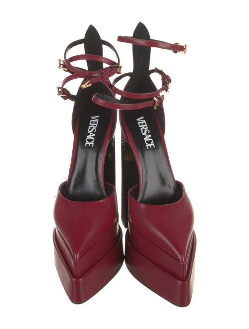 Versace Leather D'Orsay Pumps