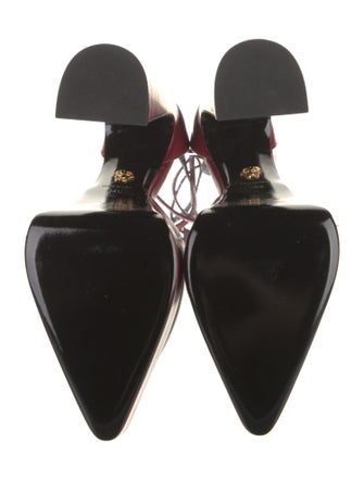 Versace Leather D'Orsay Pumps