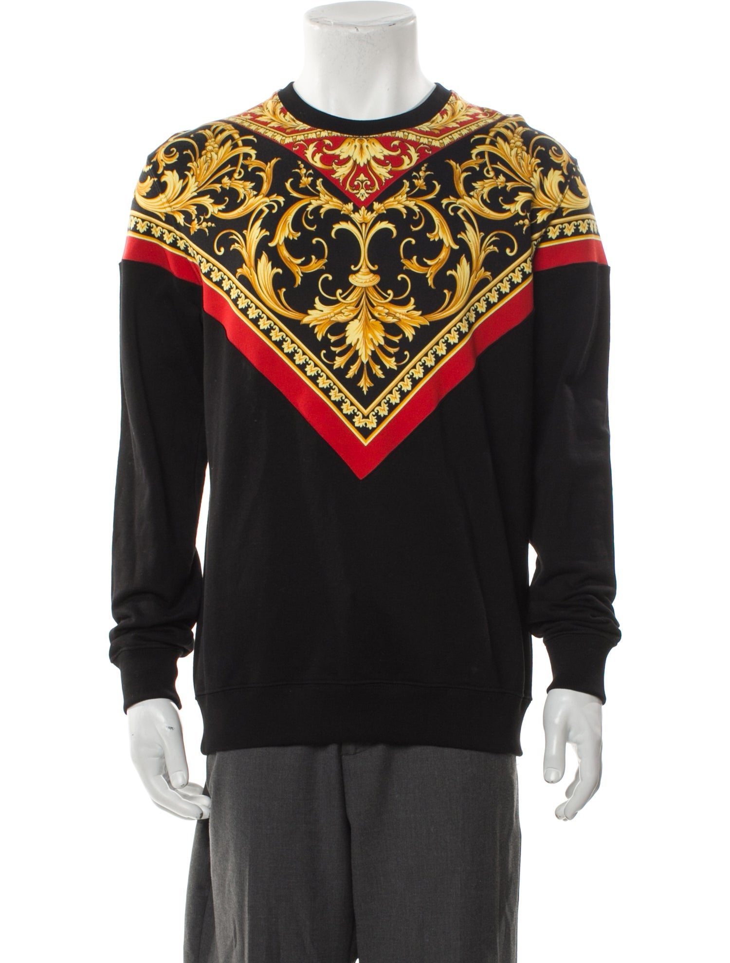 Versace Printed Crew Neck T-Shirt