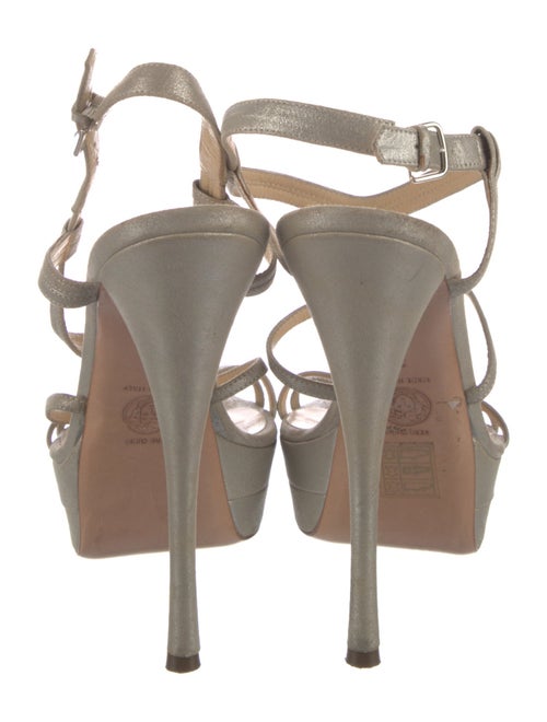 Versace Leather Slingback Sandals