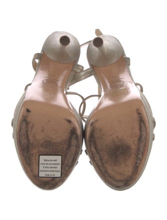 Versace Leather Slingback Sandals