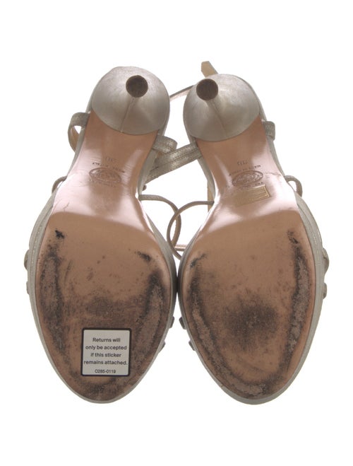 Versace Leather Slingback Sandals