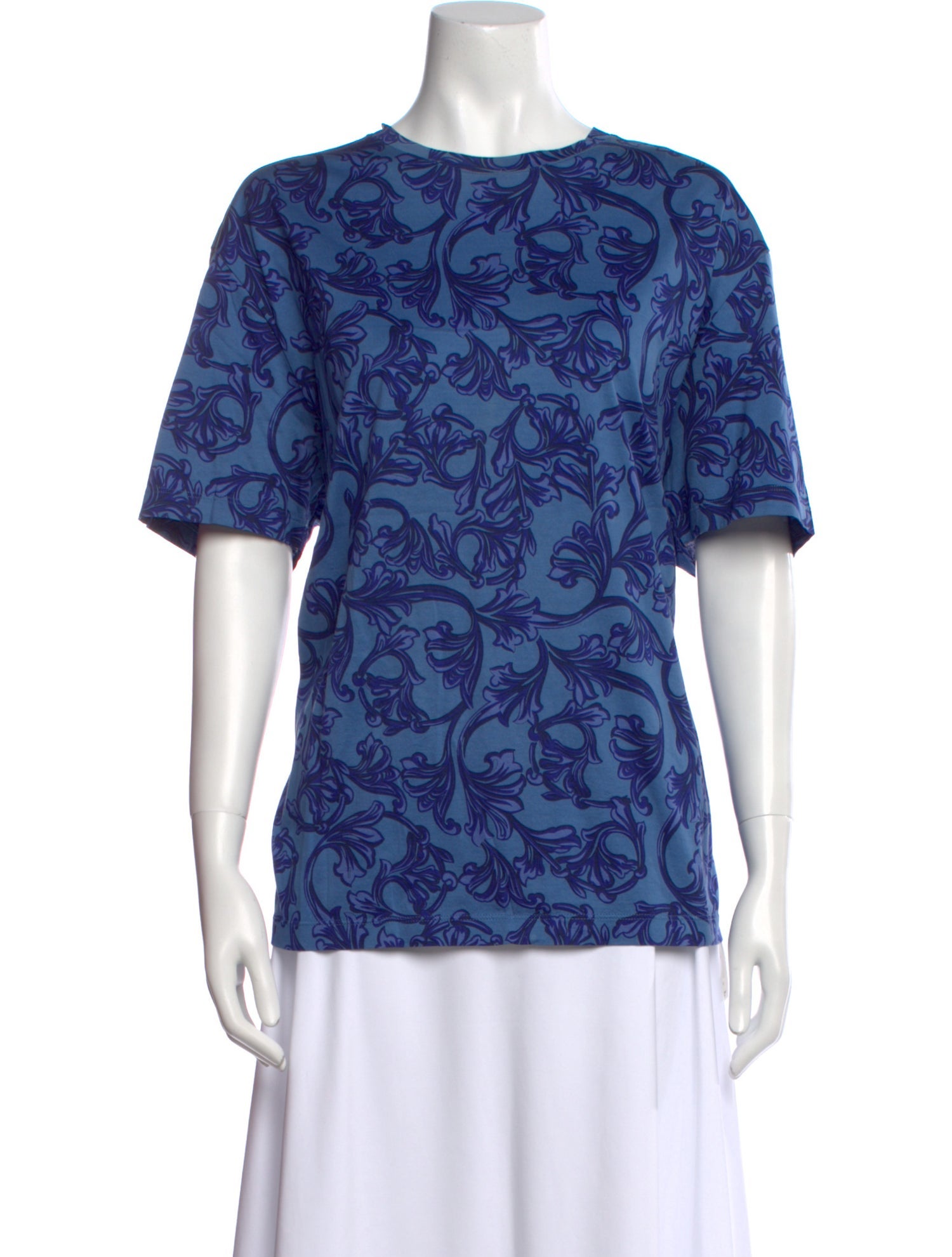 Versace Printed Crew Neck T-Shirt