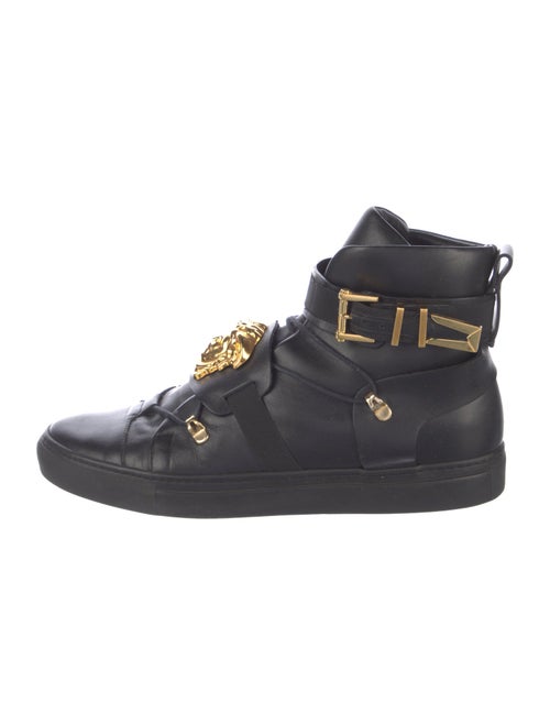 Versace Medusa Insignia Leather Sneakers