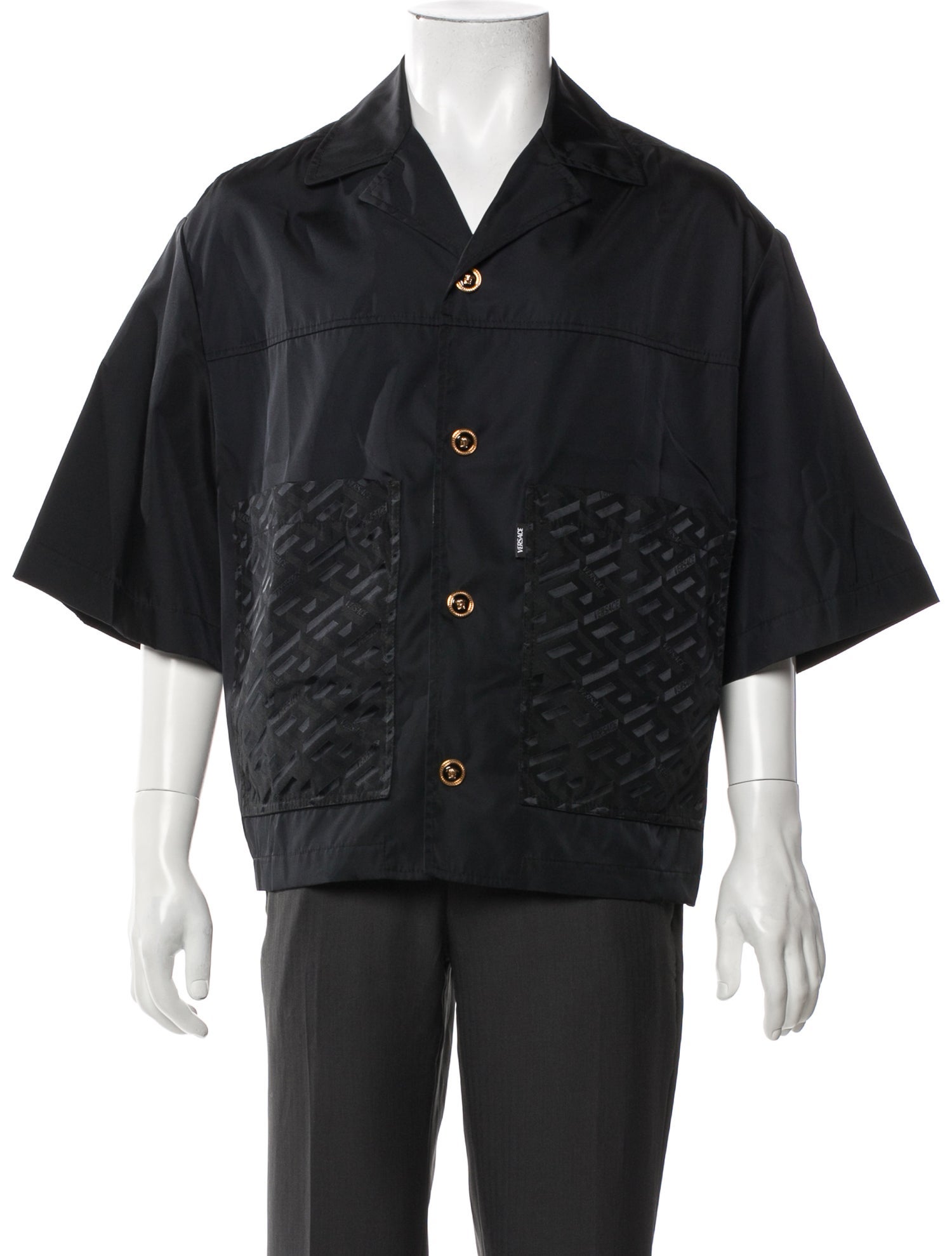 Versace Printed Short Sleeve Shirt
