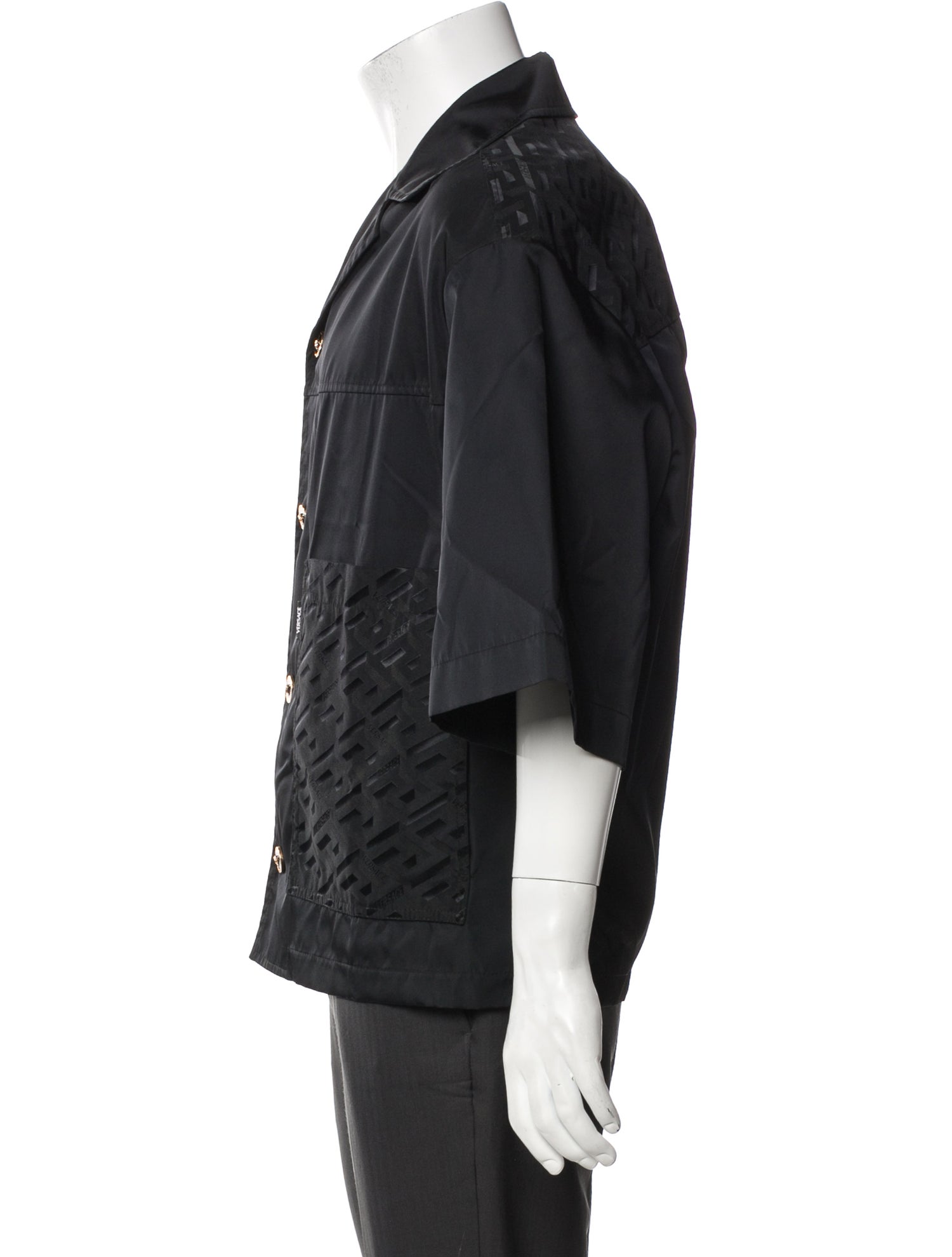 Versace Printed Short Sleeve Shirt