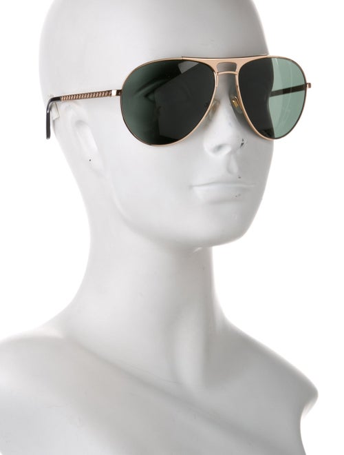 Versace Medusa Insignia Aviator Sunglasses
