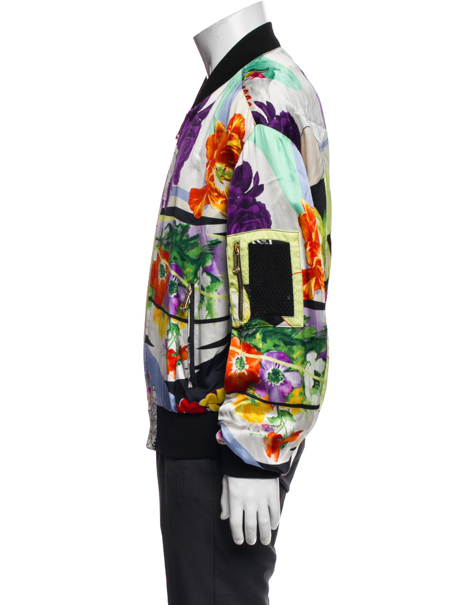 Versace Graphic Print Bomber Jacket