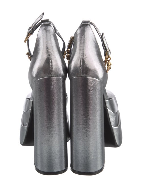 Versace Crystal Embellishments D'Orsay Pumps