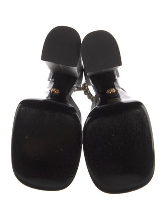 Versace Crystal Embellishments D'Orsay Pumps