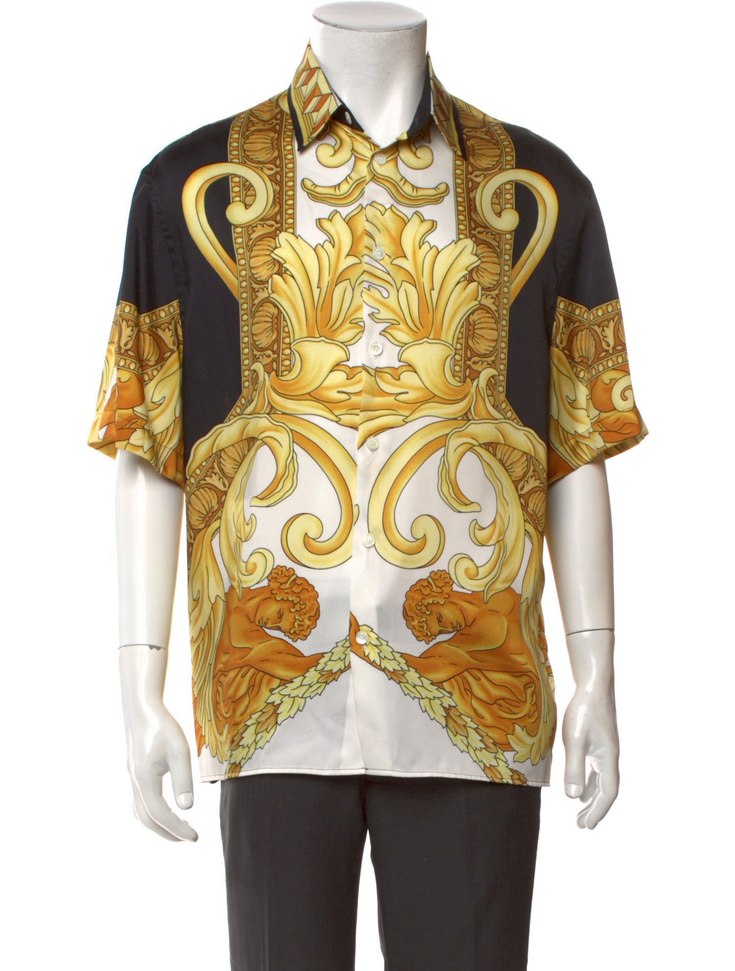 Versace Printed Short Sleeve Shirt