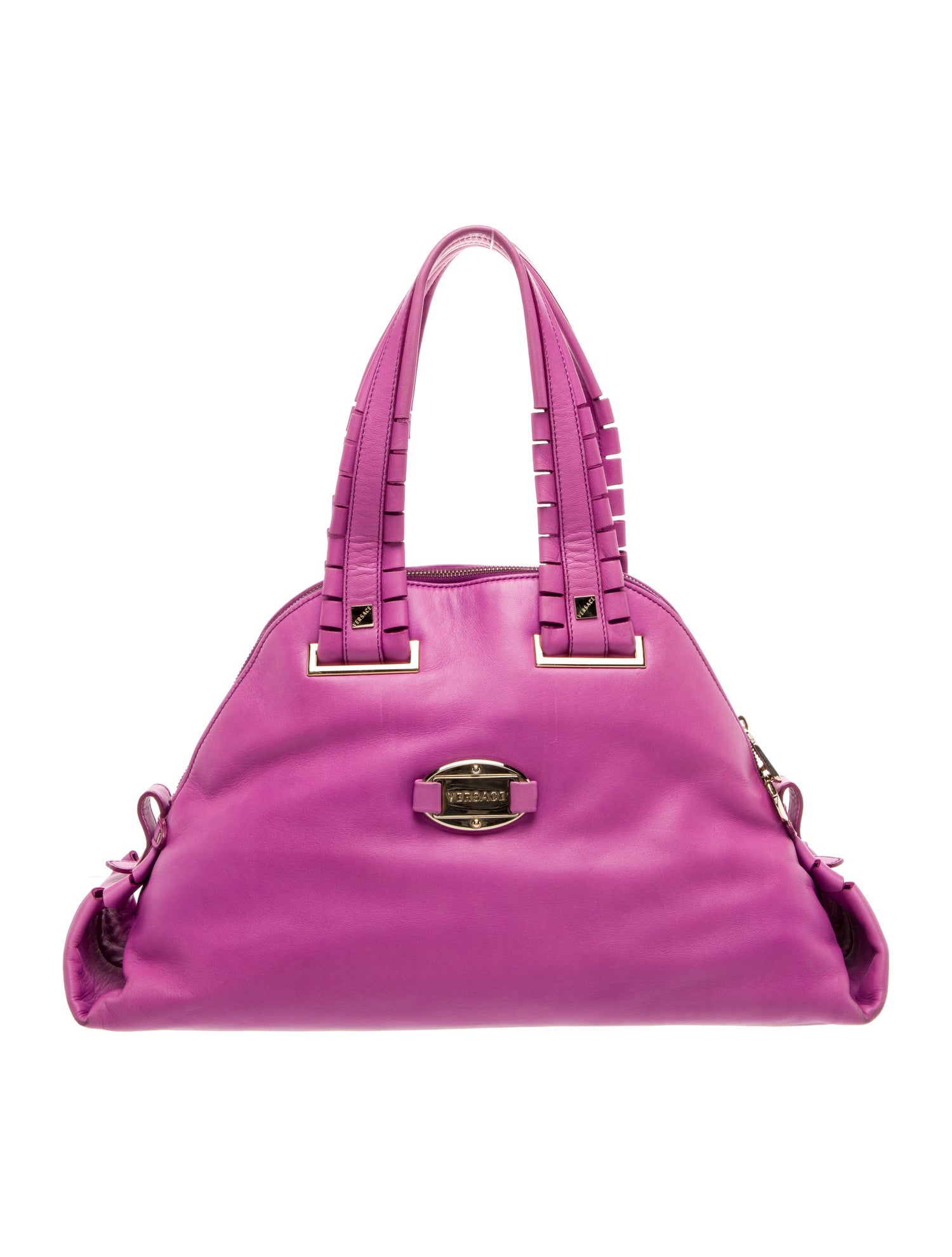 Versace Leather Top Handle Bag
