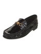 Versace Patent Leather Leather Trim Embellishment Loafers