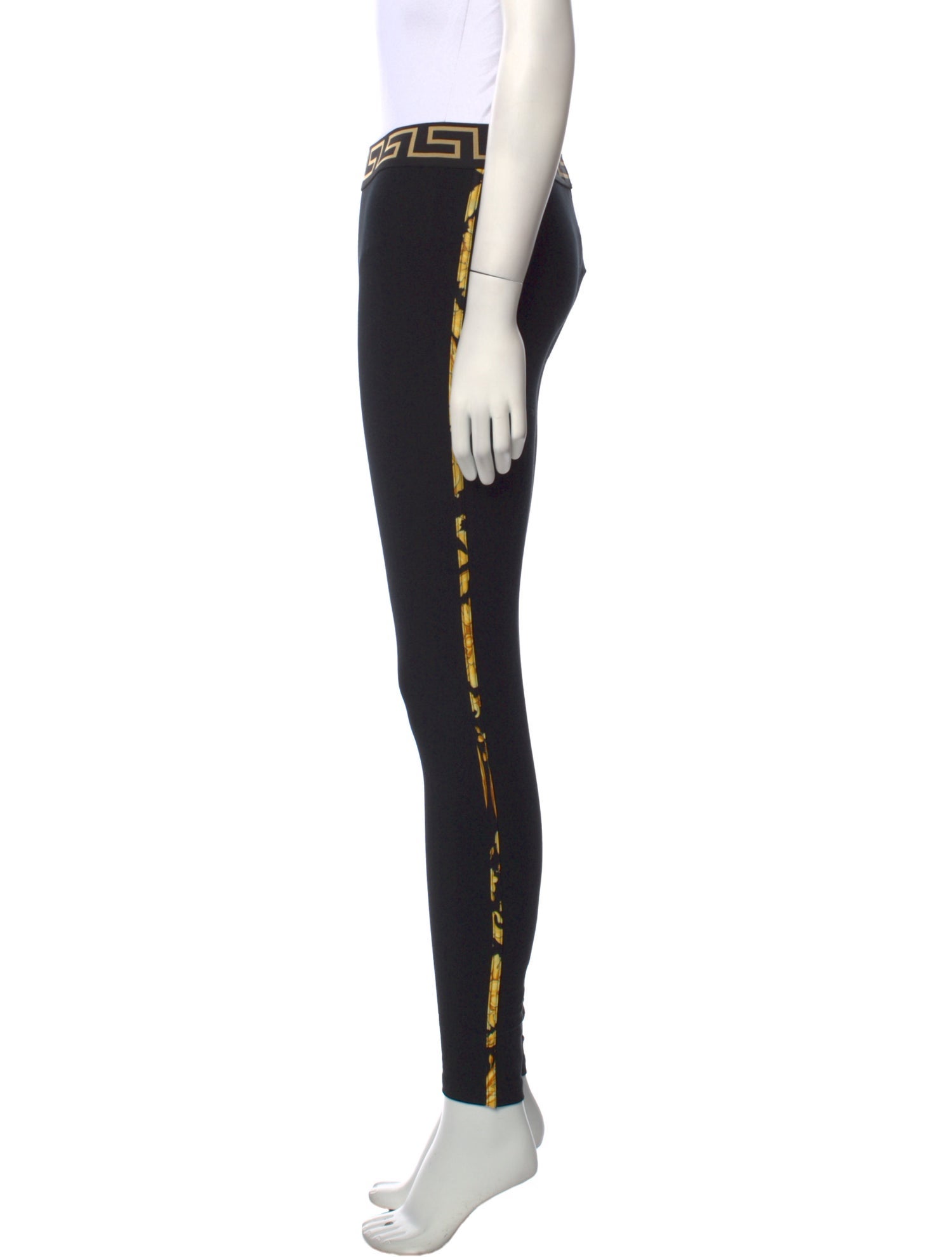 Versace Graphic Print Skinny Leg Pants