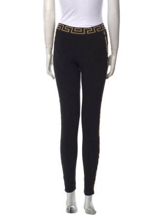 Versace Graphic Print Skinny Leg Pants