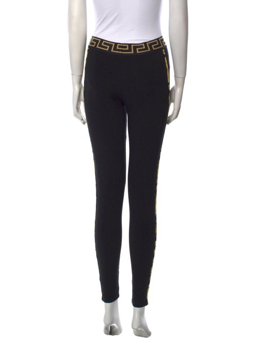 Versace Graphic Print Skinny Leg Pants