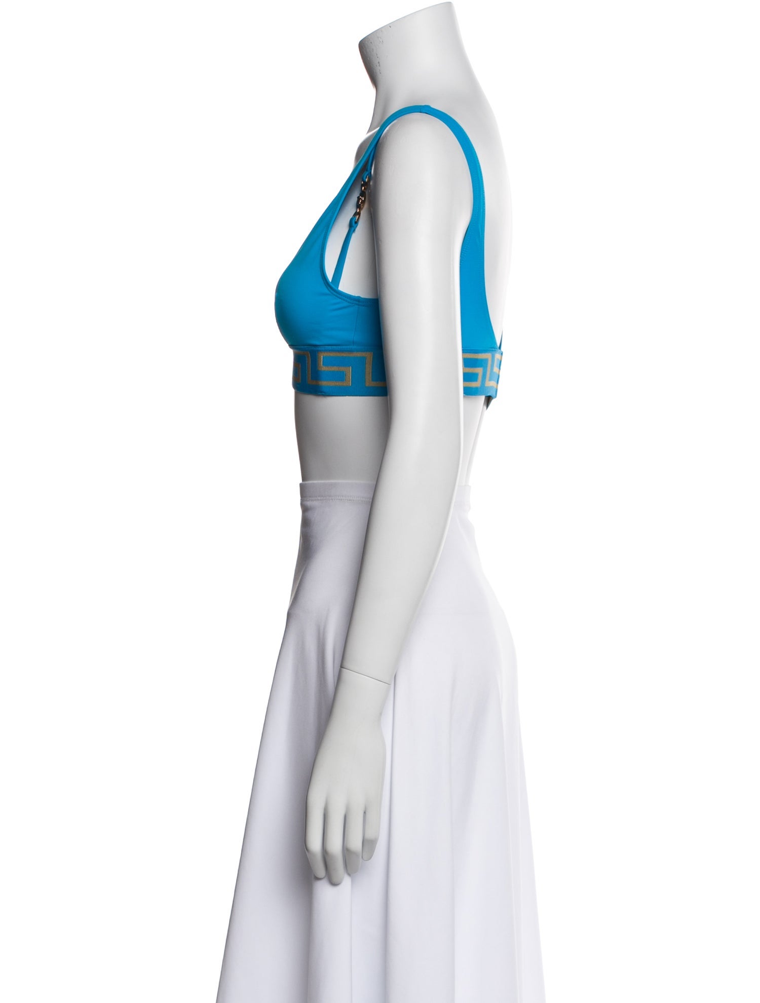 Versace Printed V-Neck Crop Top w/ Tags