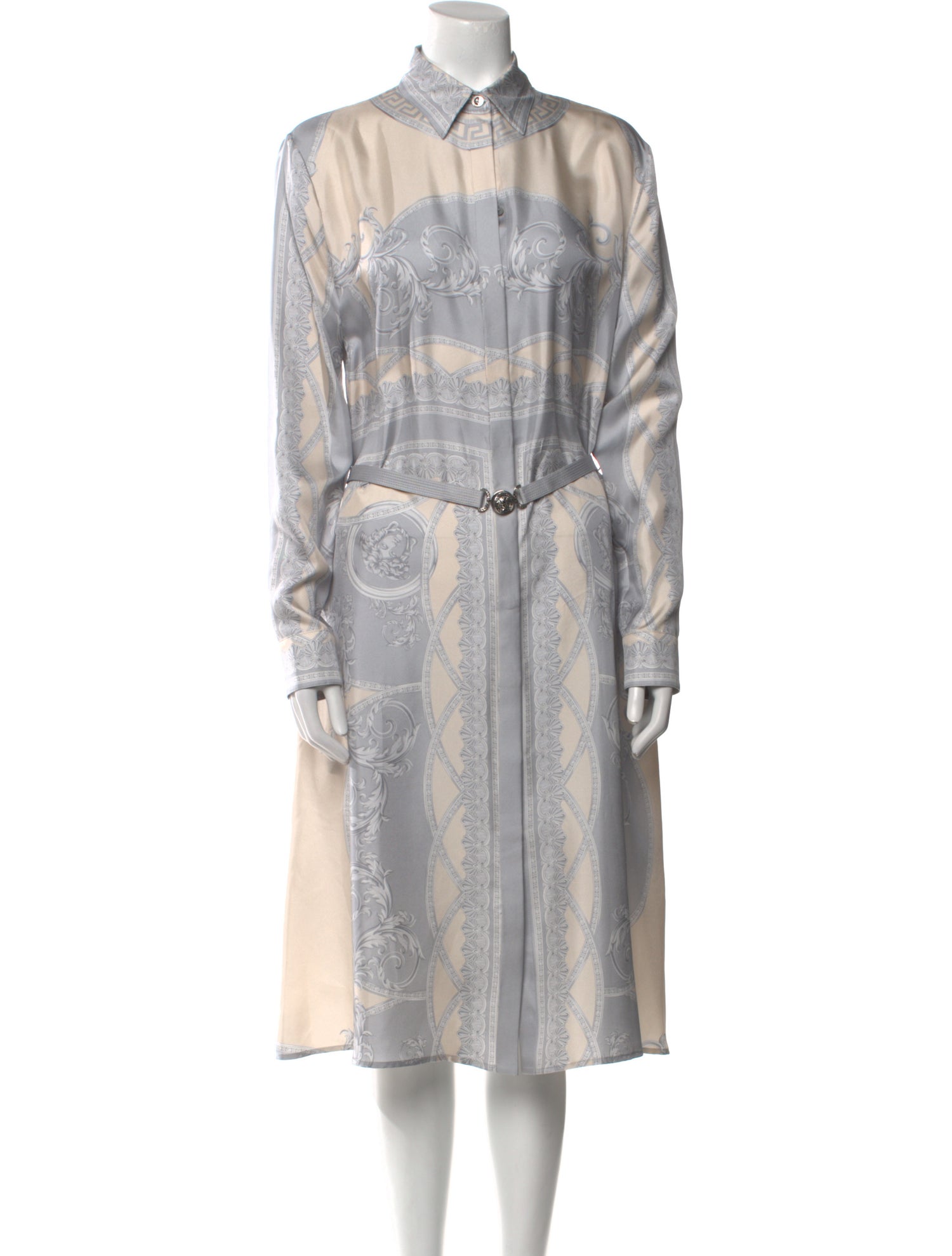 Versace Silk Midi Length Dress