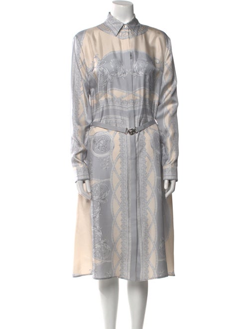 Versace Silk Midi Length Dress