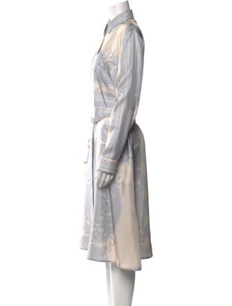 Versace Silk Midi Length Dress