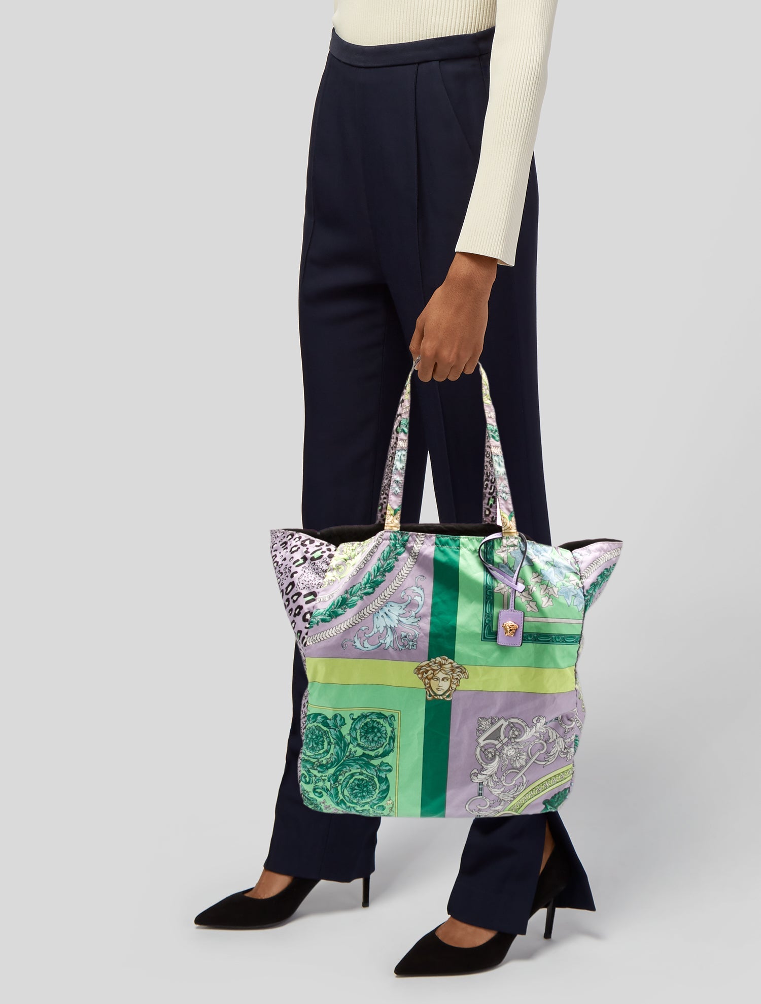 Versace Nylon Tote