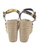 Versace Leather Printed Espadrilles