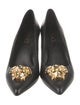 Versace Medusa Insignia Leather Pumps