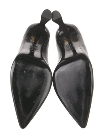 Versace Medusa Insignia Leather Pumps