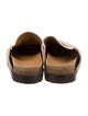 Versace Medusa Insignia Leather Slippers