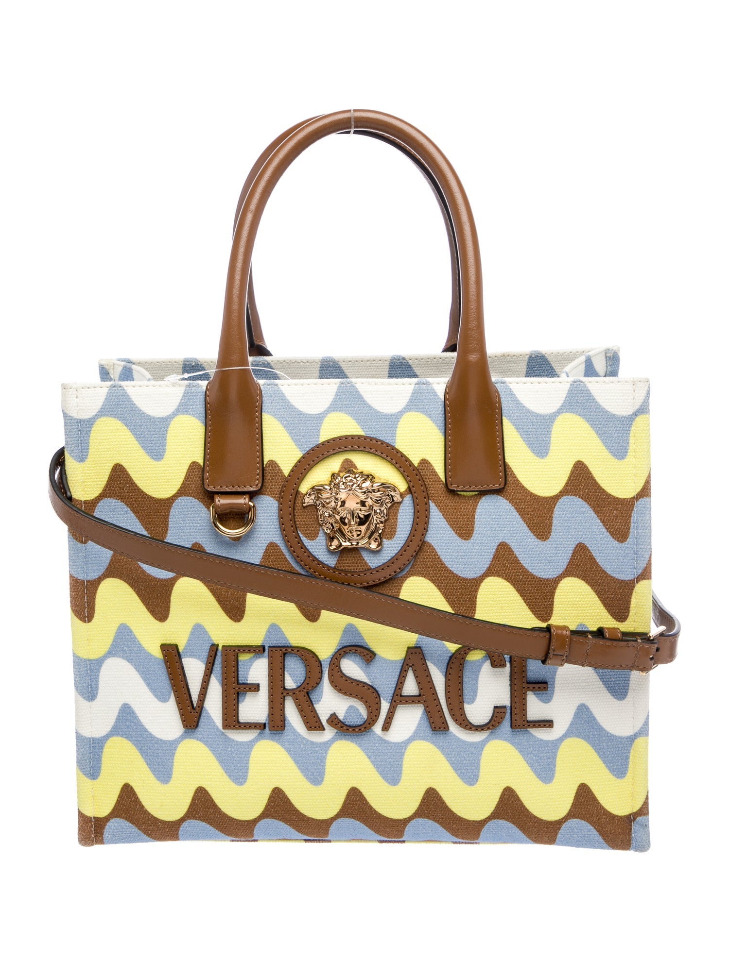 Versace Canvas Shoulder Bag