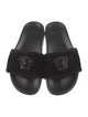 Versace Medusa Insignia Faux Fur Slides