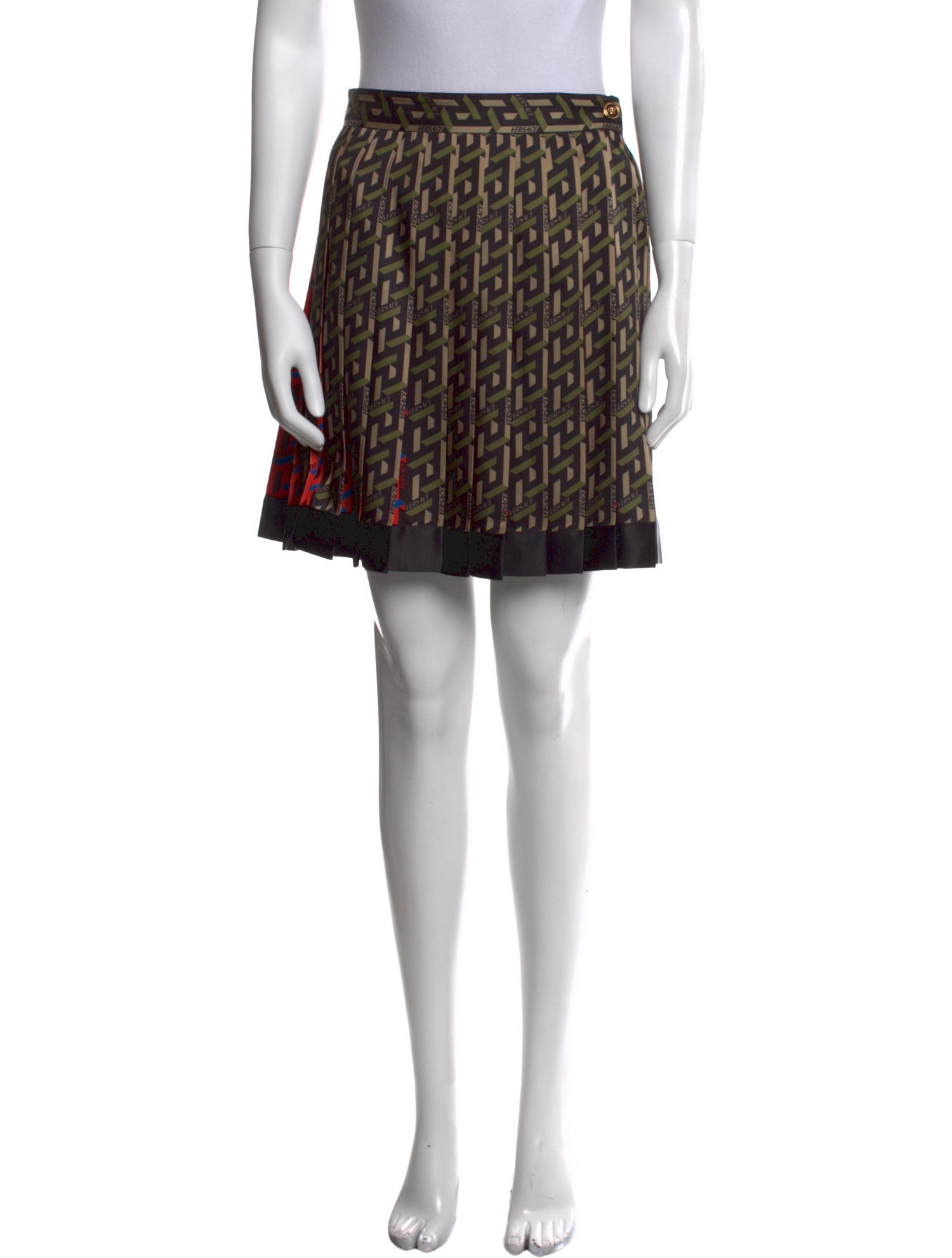 Versace Printed Knee-Length Skirt