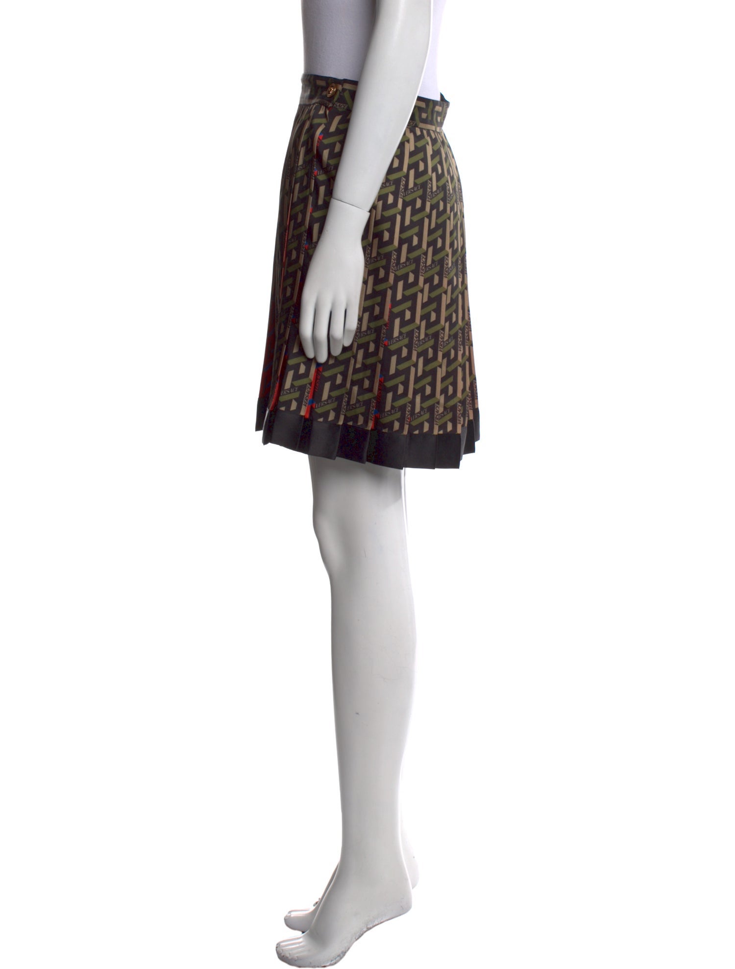 Versace Printed Knee-Length Skirt