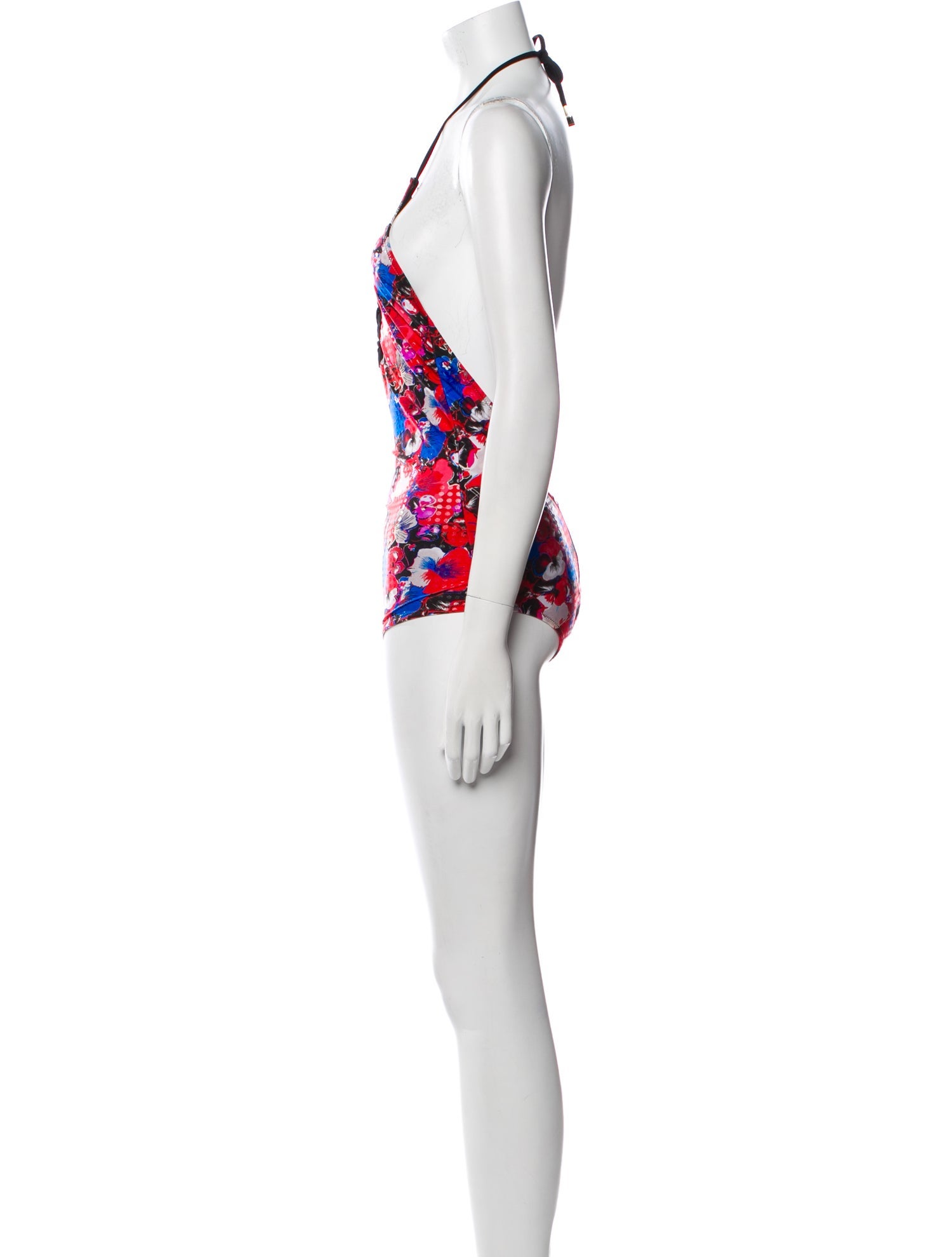 Versace Floral Print One-Piece w/ Tags