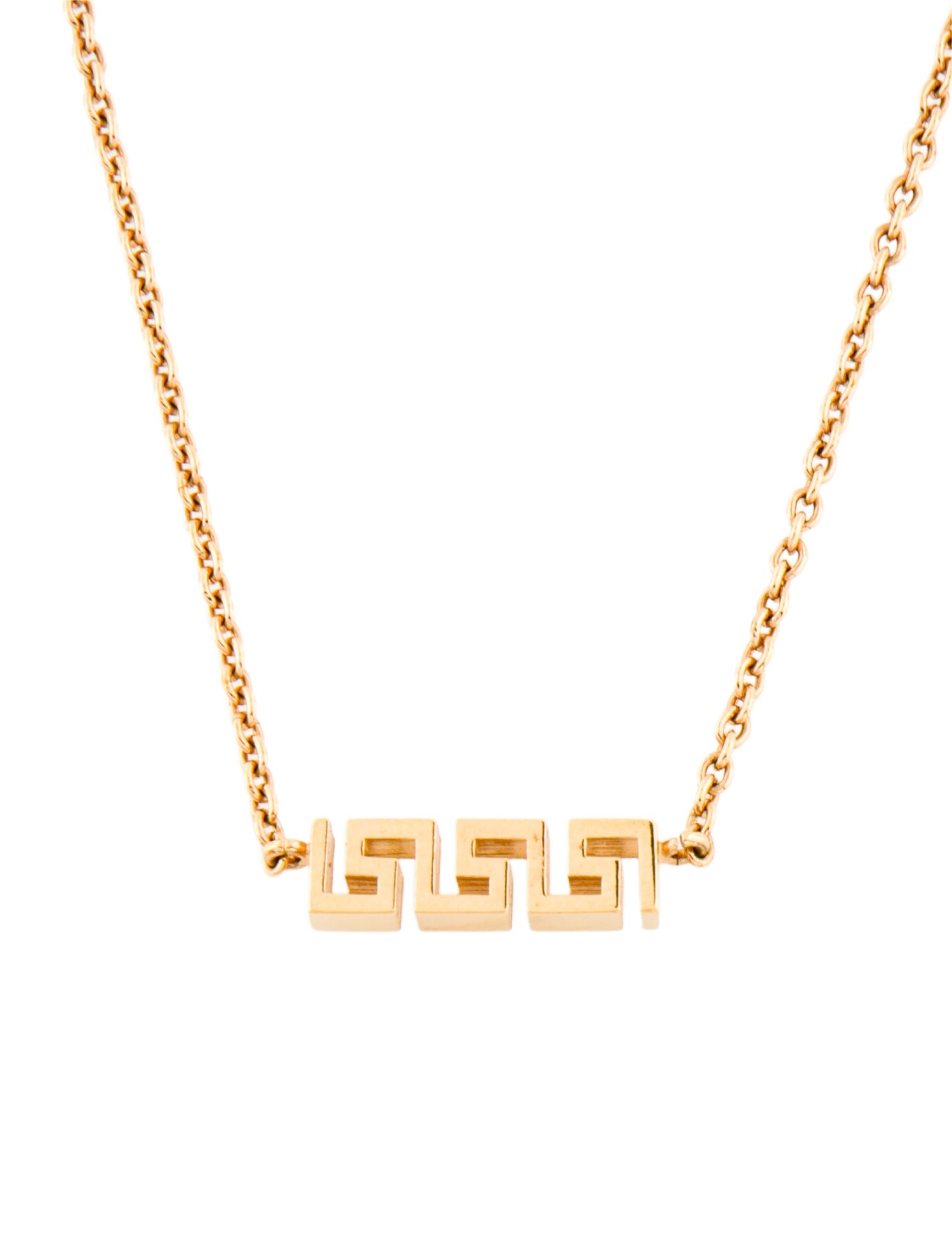 Versace Greca Pendant Necklace